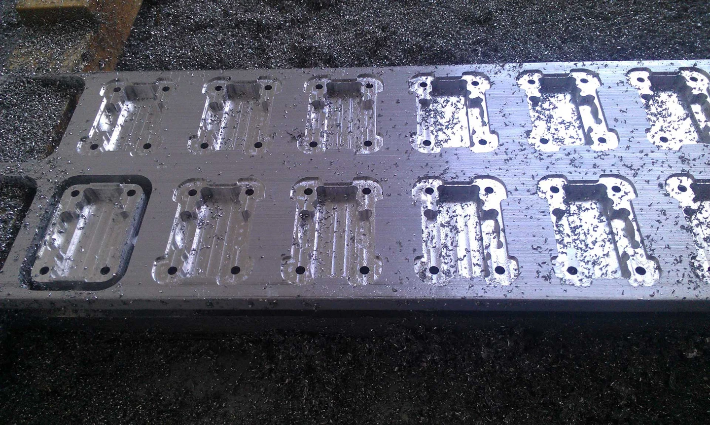 Aluminium components for batch production