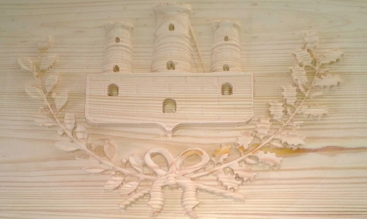 3D relief machining in fir