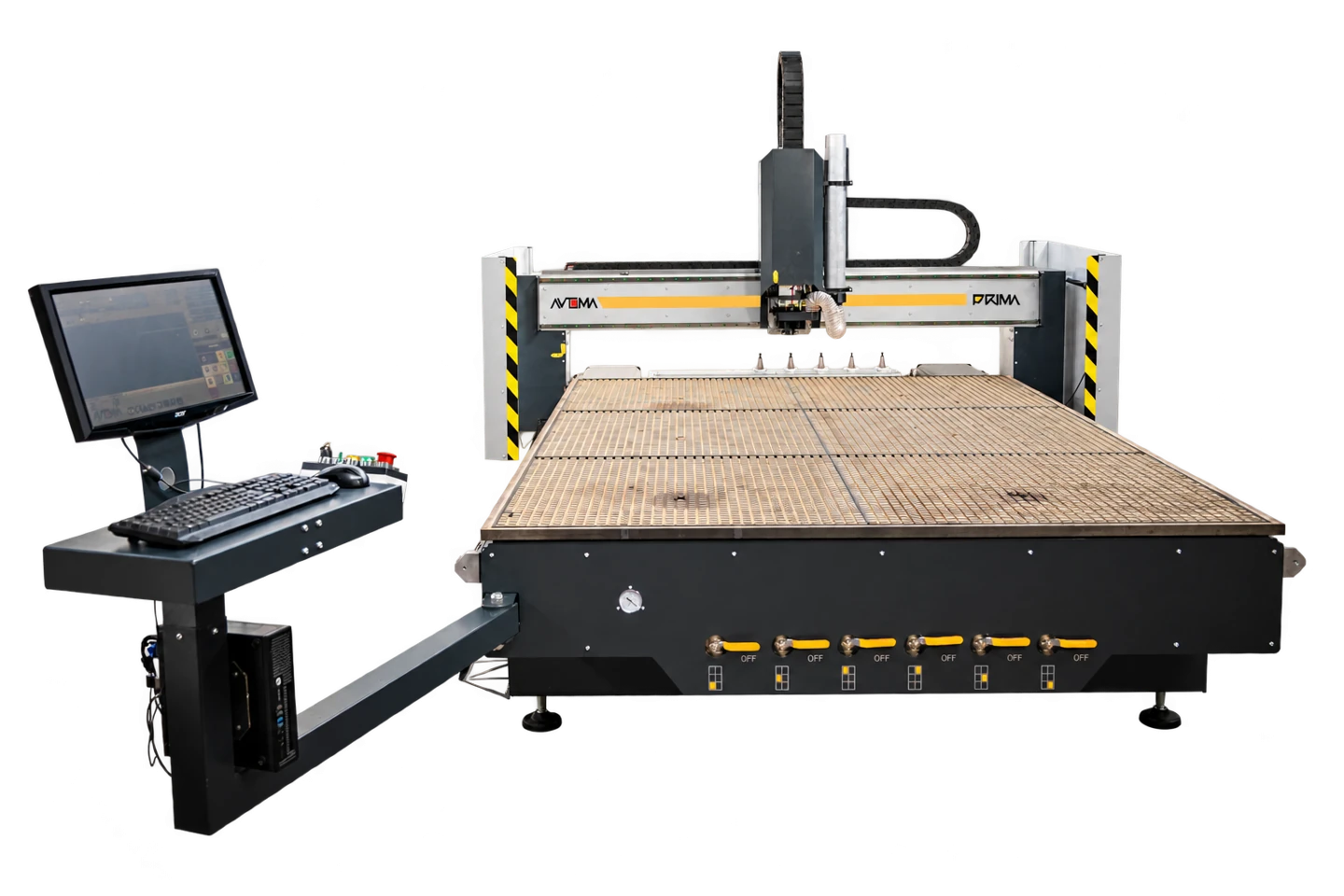 Automa PRIMA CNC router with vacuum bed and operator console