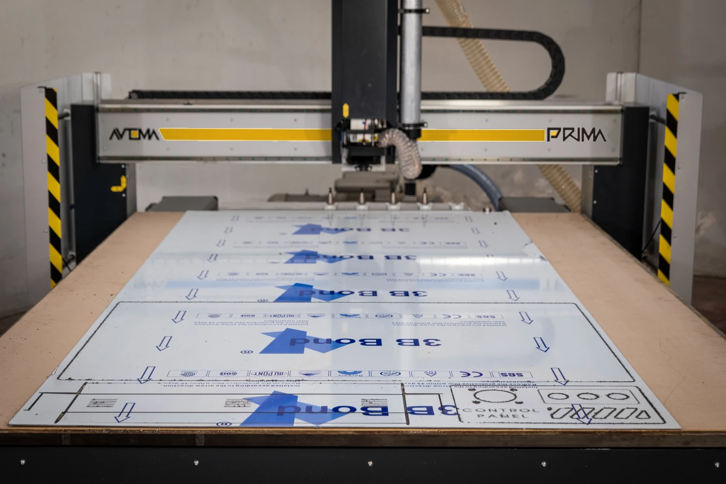 Dibond panel machining